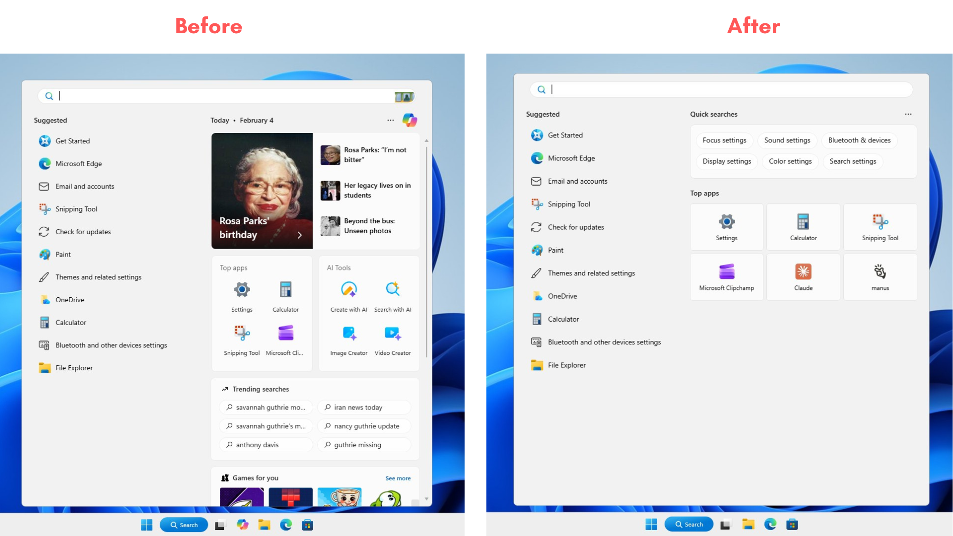 /de/images/Before-and-after-removing-Copilot-and-sugestions-from-Windows-Search.png