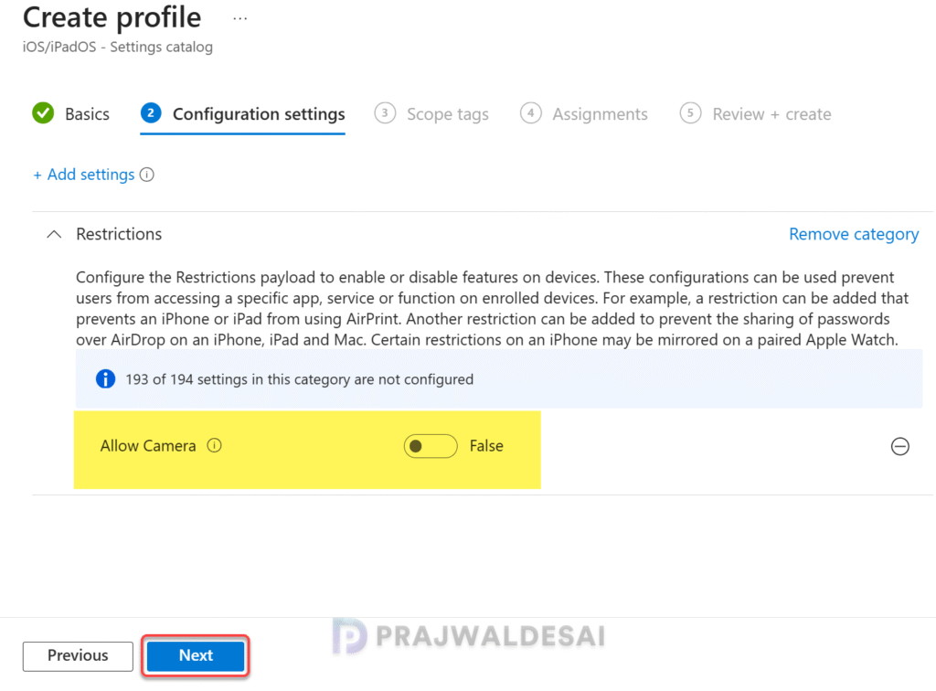 /de/images/Intune-Policy-to-enable-or-disable-camera-access-for-iOS-iPadOS-devices-Snap3-1024x756.png