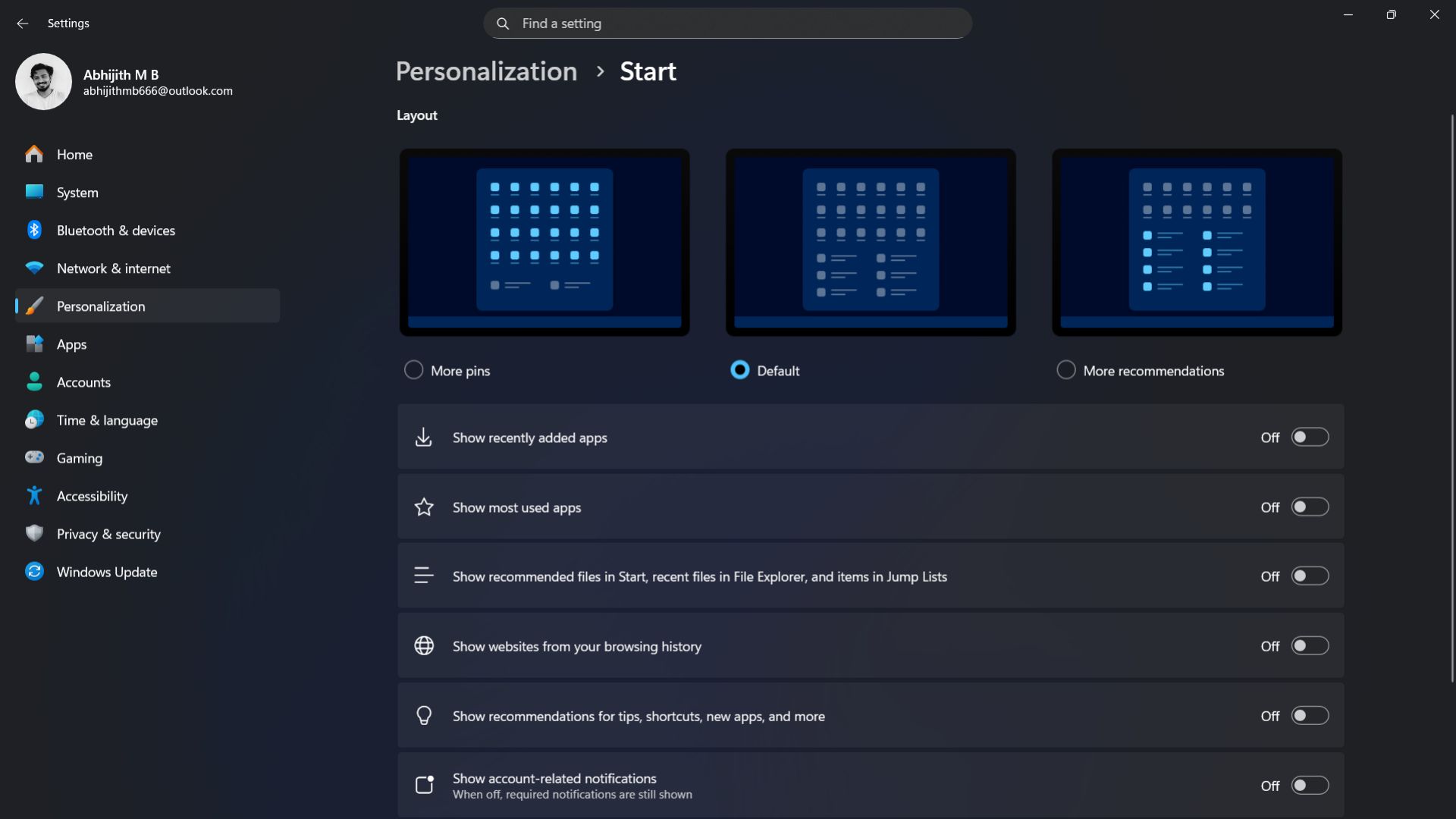 /de/images/Old-Start-menu-customization-settings-with-Recommendations-turned-off.jpg