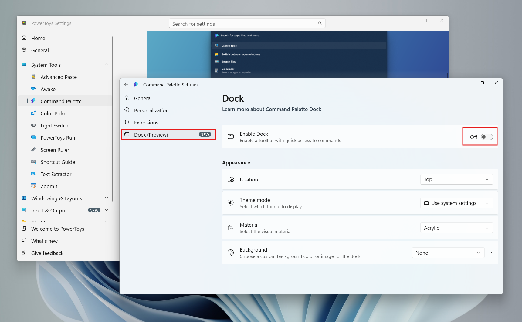 /de/images/Turn-on-Dock-in-Command-Palette-Settings.png