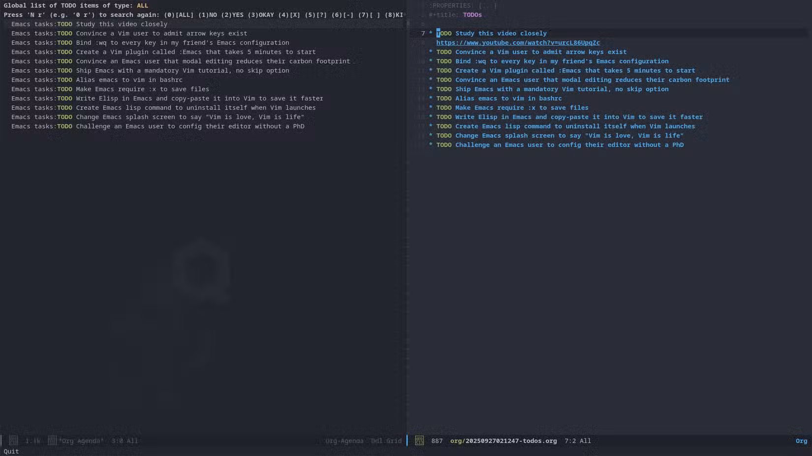 /de/images/an-emacs-window-is-opened-with-a-list-of-todo-items-on-the-left-and-a-buffer-for-editing-them-on-the-right.png