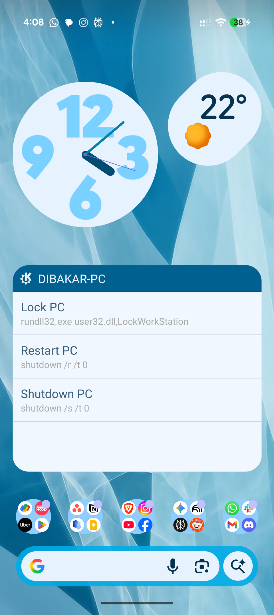 /de/images/kde-connect-widget-on-the-android-home-screen-showing-all-configured-windows-terminal-commands.png