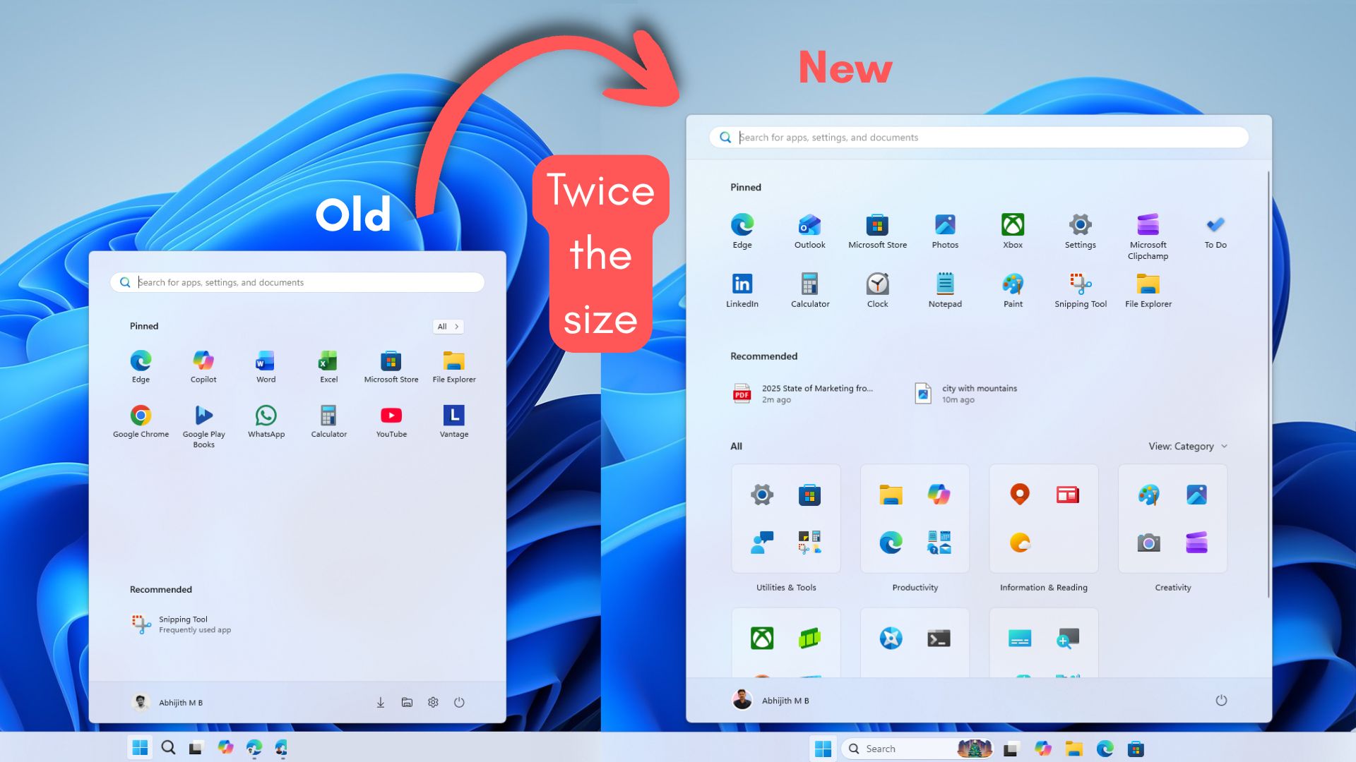 /de/images/new-Windows-11-Start-menu-is-almost-twice-the-size-of-old-Windows-11-Start-menu.jpg