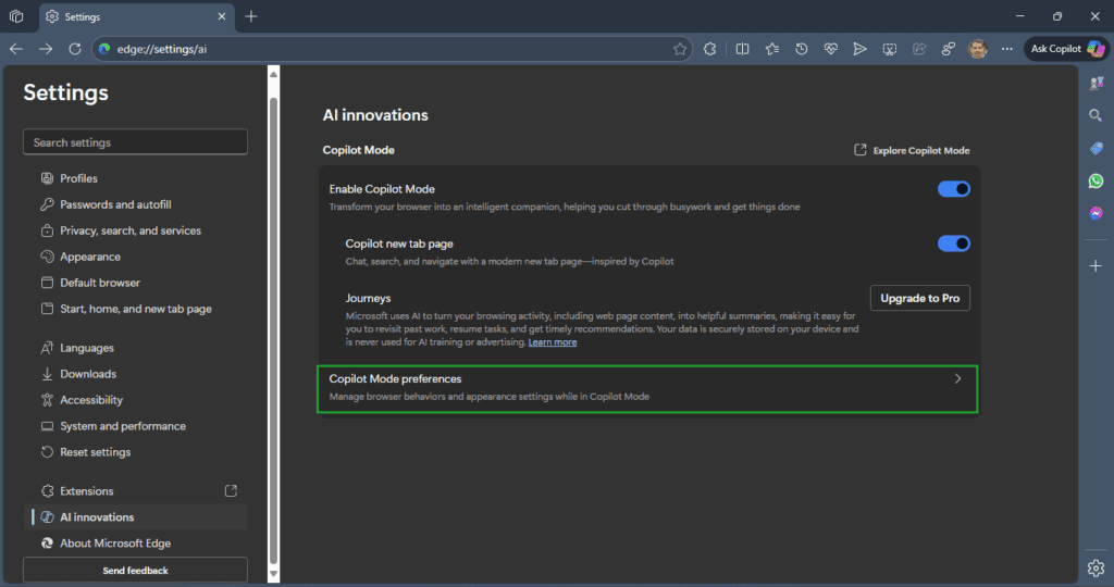 /fr/images/Copilot-Mode-preferences-1024x540.png
