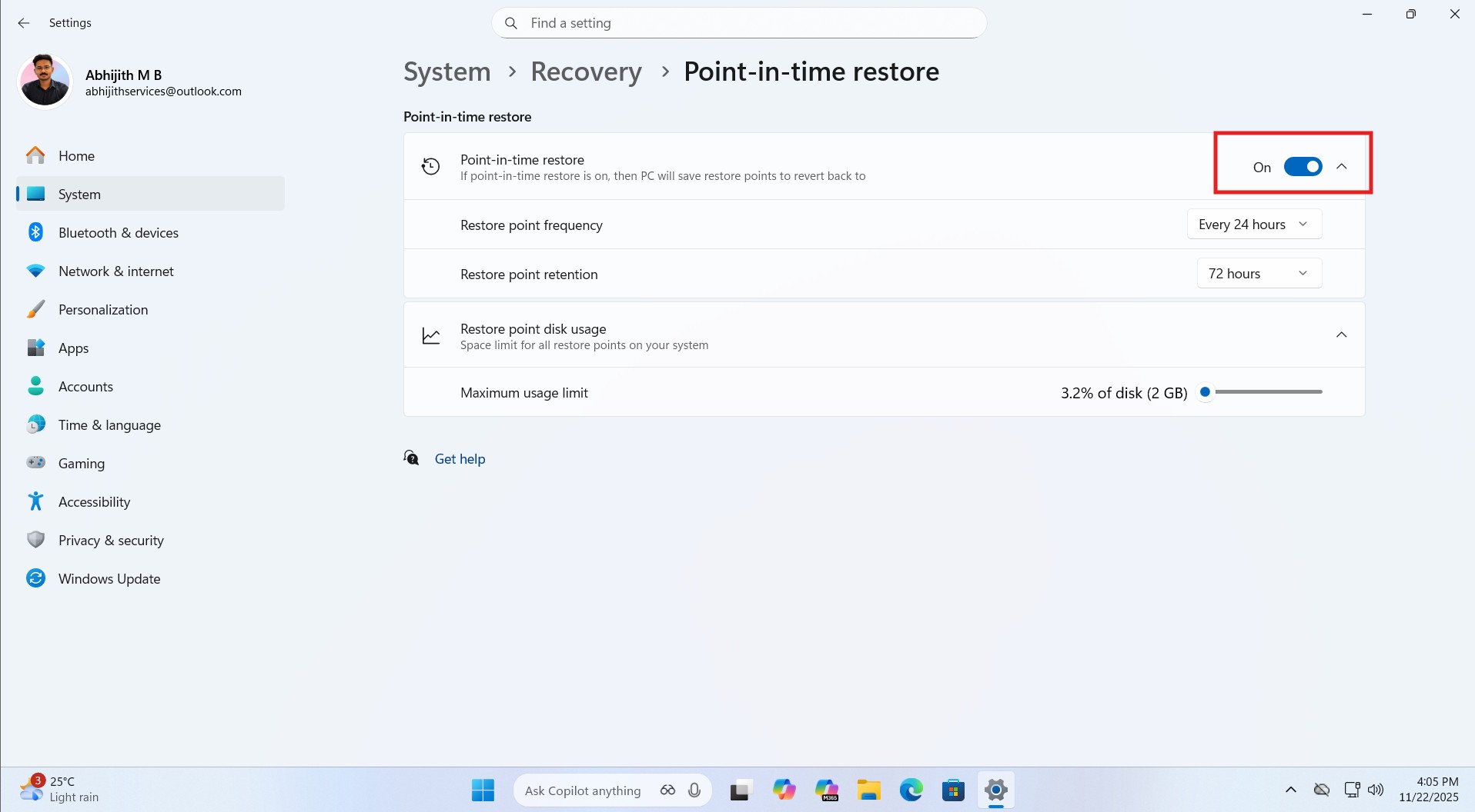 /images/Sub-settings-for-Point-in-time-restore-feature-in-Windows-11.jpg