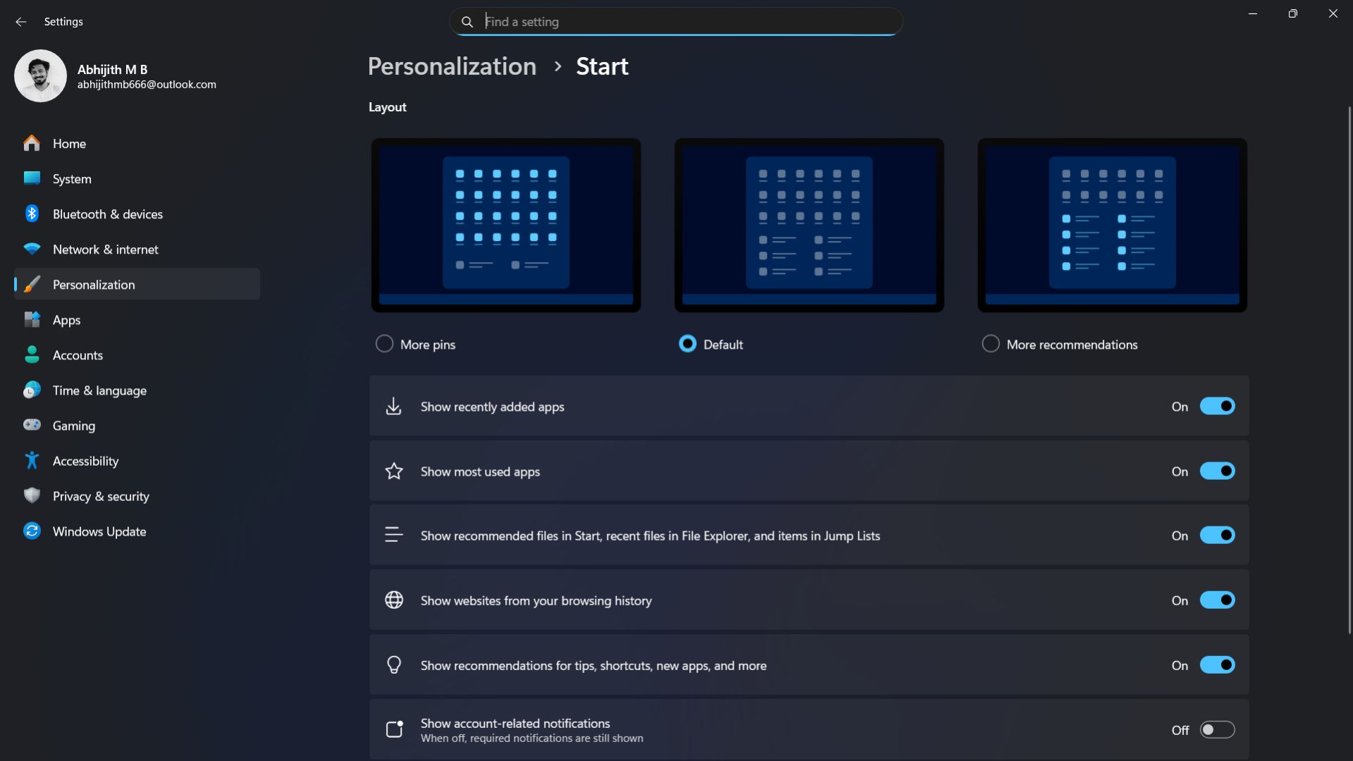 /images/Windows-11-Start-menu-customization-options-before-KB5067036-Update.jpg