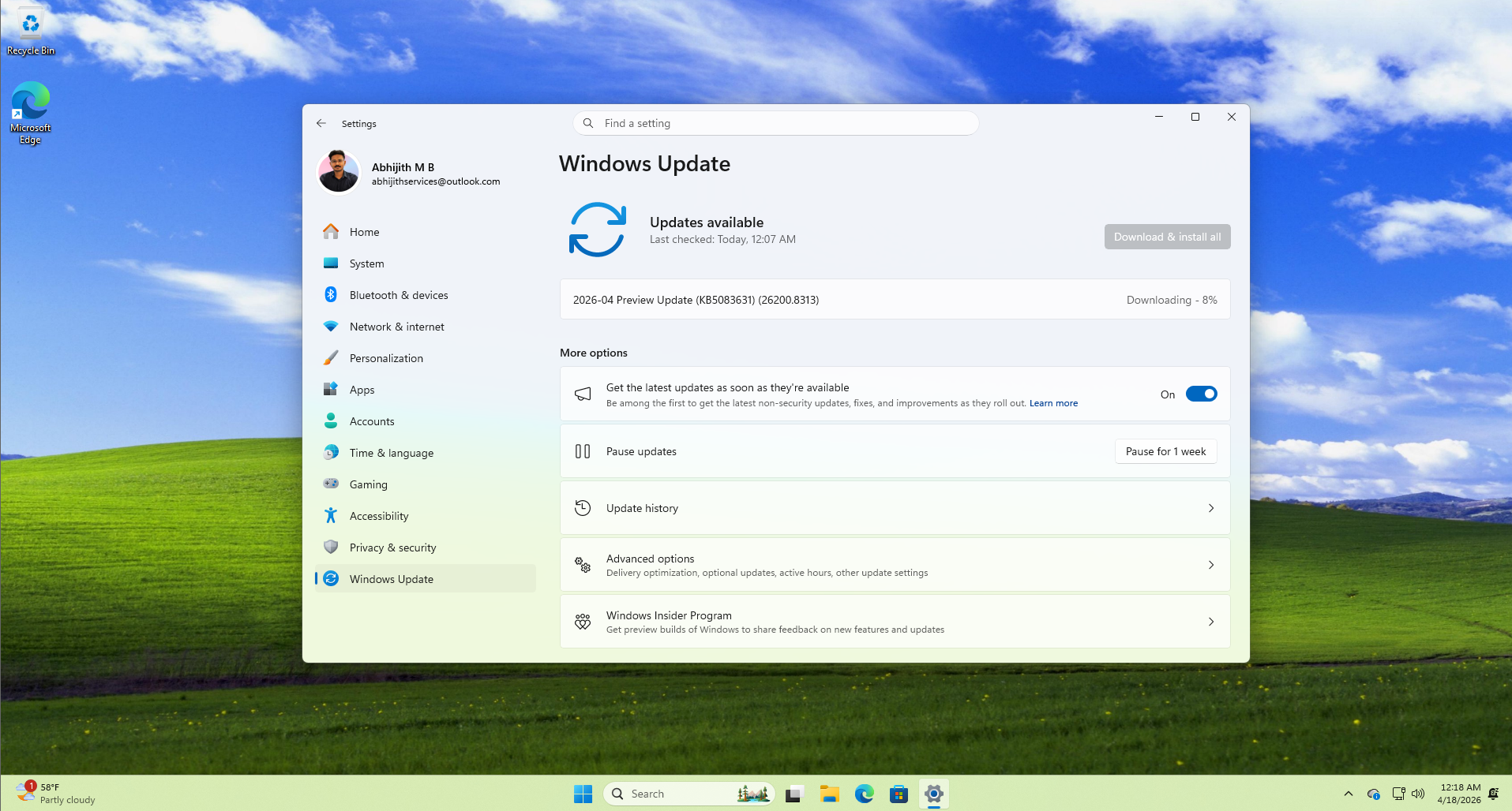 /images/Windows-11-update-KB5083631-with-Build-26200.8313-for-Release-Preview-Channel.png