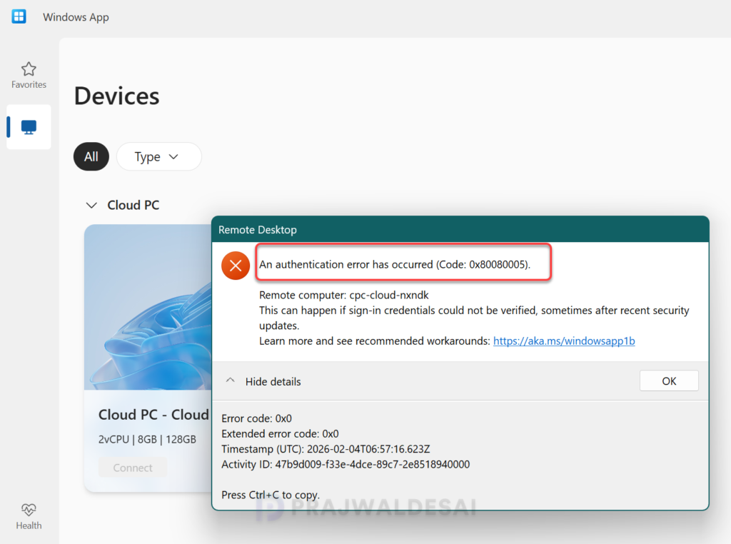 /images/Windows-App-Cloud-PC-Authentication-Error-0x80080005-1-1024x762.png