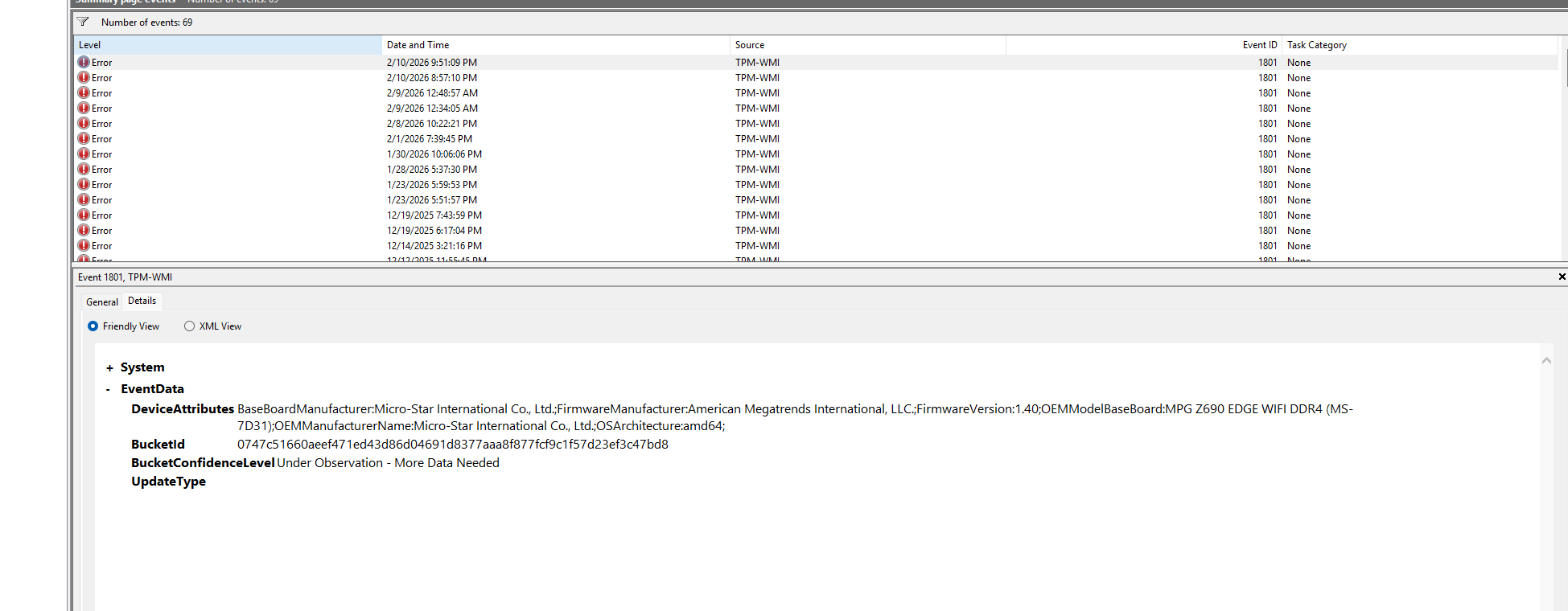 /images/Windows-Event-Viewer-showing-Event-ID-1801-errors-where-the-BucketConfidenceLevel-is-listed-as-Under-Observation-More-Data-Needed.png