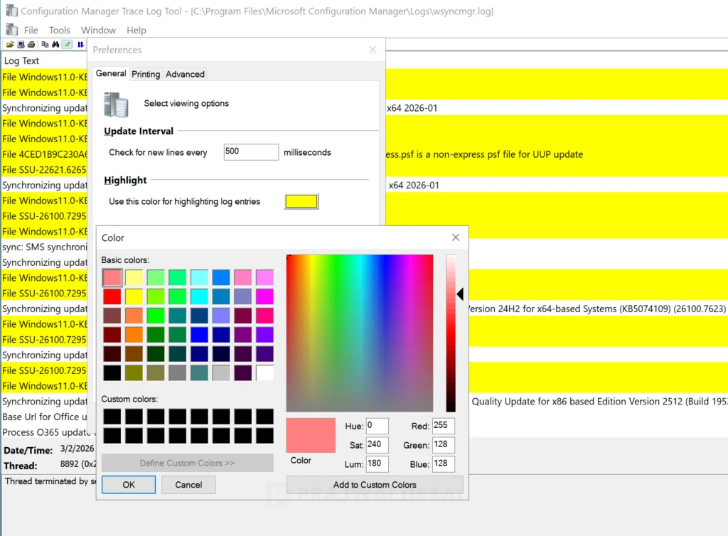 /th/images/Change-Highlight-Color-of-Log-Entries-in-CMTrace-Snap1-1024x754.png